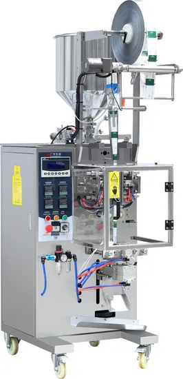 Kundenspezifische automatische Drei-4-Seiten-Beutel-Salat-Tomaten-Gewürz-Gewürz-Erdnussbutter-Sauce, Kokosnuss-Kochen, 0il-Honig-Füllung, Lebensmittelversiegelung, Verpackungs-/Verpackungsmaschine